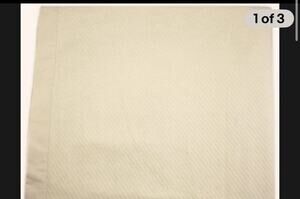 Donna Karan Luxe Egyptian Cotton Blanket FULL / QUEEN Ivory